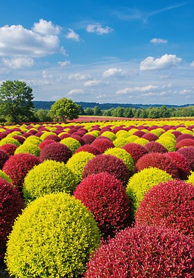 JPG 나무 구름 편집이미지 자연 하늘 풍경 초원 사람없음 댑싸리 편집실사 AI포토 AI콘텐츠 자연요소 식물 CG 생태계 파일형식
