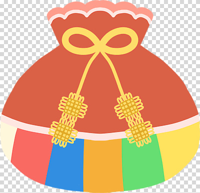 편집이미지 리본 복주머니 누끼 사람없음 PNG 전통소품 파일형식