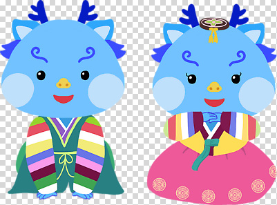 편집이미지 미소 누끼 사람없음 절 한복 배씨댕기 PNG 청룡캐릭터 캐릭터 한국전통 전통소품 표정 인사 전통의상 용캐릭터 청룡 파일형식