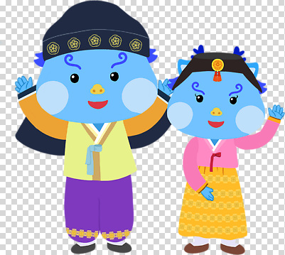 편집이미지 미소 누끼 사람없음 만세 한복 손인사 조바위 복건 PNG 청룡캐릭터 캐릭터 한국전통 모션 전통소품 표정 인사 전통의상 용캐릭터 청룡 파일형식