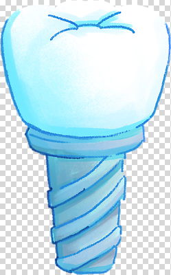 치과 파란색 소화기관 파일형식 치아 하늘색 임플란트 편집이미지 PNG 사람없음 누끼