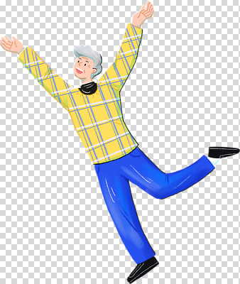 전신 편집이미지 노년 남자 한명 웃음 누끼 점프 만세 PNG 다리들기 노인남자한명만 1 모션 표정 사람 성인 남자한명만 노인남자만 파일형식