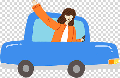 1 육상교통 컬러 모션 표정 사람 인사 여자한명만 성인여자만 파일형식 손인사 미소 상반신 한명 여자 성인여자한명만 성인 파란색 승차 운전 자동차 편집이미지 PNG 누끼