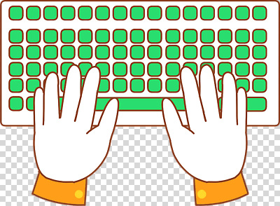 편집이미지 손 누끼 신체부위 초록색 타이핑 키보드 PNG 컬러 사람 파일형식