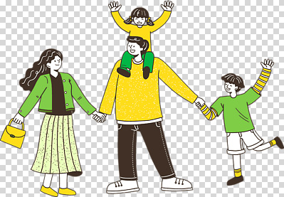 전신 편집이미지 여자 남자 어린이 가족 웃음 들기 누끼 소녀 소년 여러명 성인 손들기 손잡기 화목 만세 핸드백 목마 PNG 다수 컨셉 가방 관계 모션 표정 사람 파일형식