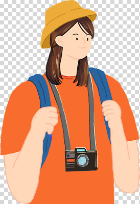 편집이미지 여자 배낭 한명 누끼 상반신 성인 카메라 주황색 잡기 PNG 벙거지모자 성인여자한명만 모자_잡화 1 컬러 가방 모션 사람 전자제품 여자한명만 성인여자만 파일형식