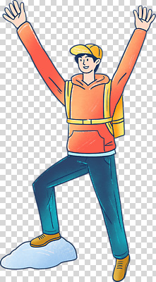 전신 편집이미지 남자 배낭 한명 미소 누끼 성인 만세 등산객 등산복 등산가방 PNG 다리들기 캡모자 성인남자한명만 모자_잡화 1 옷 가방 모션 표정 사람 등산 남자한명만 성인남자만 파일형식