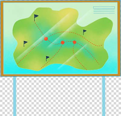 편집이미지 지도 안내 누끼 사람없음 초록색 코스 PNG 안내도 컬러 파일형식