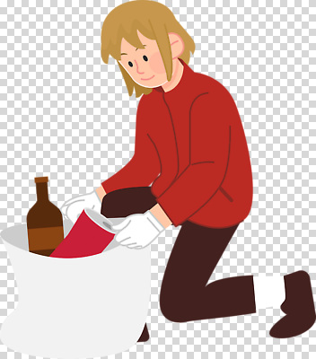 전신 편집이미지 여자 유리병 한명 들기 누끼 캔 분리수거 PNG 쓰레기봉투 1 모션 병_용기 봉투 사람 파일형식