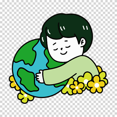 편집이미지 남자 꽃 지구 어린이 안기 한명 누끼 소년 상반신 눈감음 PNG 소년한명만 식물 1 모션 사람 남자한명만 소년만 파일형식