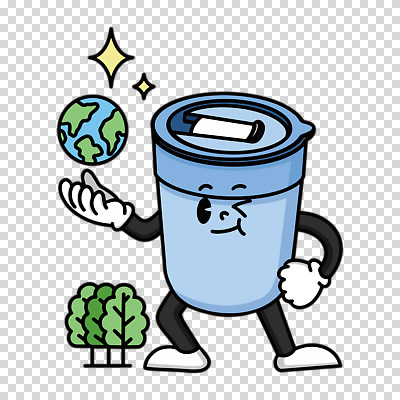 나무 편집이미지 캐릭터 지구 허리손 윙크 들기 누끼 사람없음 반짝임 PNG 텀블러 식물 포즈 모션 표정 컵 파일형식
