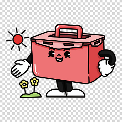 편집이미지 캐릭터 꽃 허리손 누끼 사람없음 빨간색 태양 용기 PNG 다회용품 자연요소 식물 그릇 컬러 포즈 재활용품 파일형식