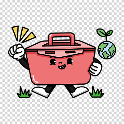 편집이미지 캐릭터 지구 누끼 사람없음 빨간색 손들기 새싹 점프 용기 PNG 다회용품 식물 그릇 컬러 모션 재활용품 파일형식