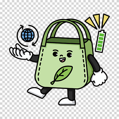 편집이미지 캐릭터 지구 잎 누끼 사람없음 연두색 건전지 PNG 에코백 다회용품 식물 가방 초록색 에코 재활용품 파일형식