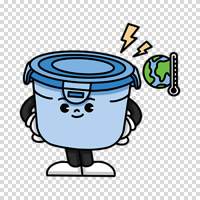 편집이미지 캐릭터 지구 누끼 사람없음 파란색 뚜껑 용기 온도계 PNG 다회용품 그릇 컬러 재활용품 파일형식