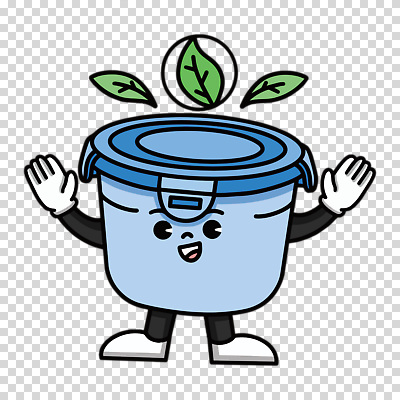 편집이미지 캐릭터 잎 누끼 사람없음 파란색 만세 뚜껑 용기 PNG 다회용품 식물 그릇 컬러 모션 재활용품 파일형식