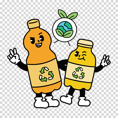 편집이미지 지구 말풍선 잎 어깨동무 누끼 사람없음 노란색 브이 페트병 PNG 식물 컬러 포즈 손짓 병_담는 파일형식