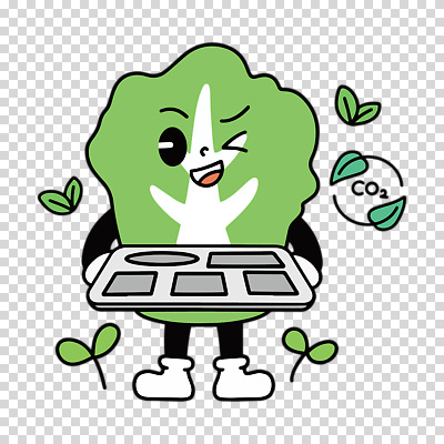 편집이미지 윙크 들기 누끼 사람없음 초록색 새싹 배추 식판 PNG 급식 배추캐릭터 저탄소 식물 캐릭터 컬러 채소 모션 표정 녹색성장 파일형식