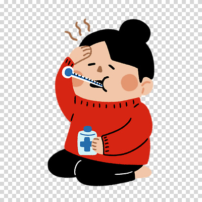 전신 편집이미지 여자 한명 들기 누끼 빨간색 약병 온도계 무릎꿇기 물기 PNG 발열 체온측정 1 컬러 모션 사람 약 측정 병_담는 파일형식