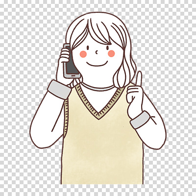 편집이미지 여자 한명 들기 누끼 상반신 스마트폰 통화 PNG 1 모션 사람 핸드폰 스마트기기 파일형식