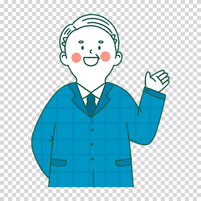 편집이미지 노년 남자 한명 누끼 상반신 파란색 손들기 뒷짐 PNG 1 컬러 모션 사람 성인 파일형식