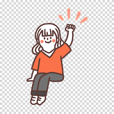 전신 편집이미지 여자 한명 누끼 앉기 손들기 질문 PNG 1 모션 사람 파일형식