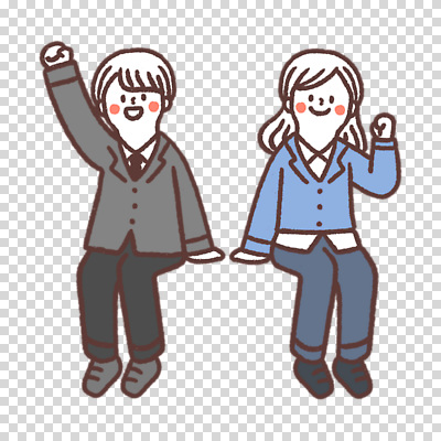 전신 편집이미지 여자 남자 누끼 앉기 두명 손들기 질문 PNG 모션 사람 파일형식