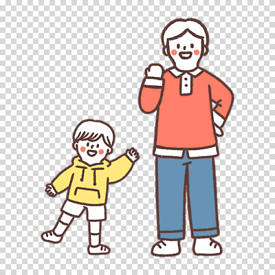 전신 편집이미지 남자 어린이 누끼 두명 손들기 PNG 부자지간 아들 가족 모션 사람 아빠 파일형식
