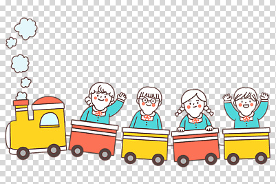 안경 어린이 육상교통 다수 모션 대중교통 사람 파일형식 유치원생 승차 안경낌 손들기 만세 기차 상반신 여러명 남자 여자 편집이미지 PNG 누끼