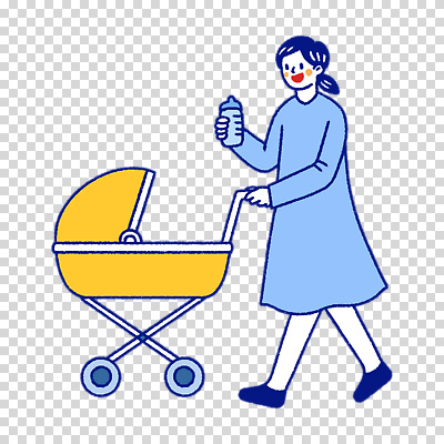 1 모션 사람 아기용품 파일형식 걷기 밀기 유모차 젖병 들기 전신 한명 여자 편집이미지 PNG 누끼