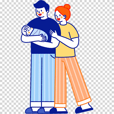 커플 관계 모션 사람 아기 파일형식 세명 가족 부부 안기 신생아 전신 여자 남자 편집이미지 PNG 누끼