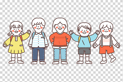 전신 편집이미지 여자 남자 어린이 허리손 누끼 여러명 손들기 만세 PNG 나란히 포즈 다수 모션 사람 파일형식