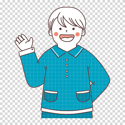 전신 편집이미지 남자 어린이 한명 누끼 상반신 파란색 손들기 잠옷 뒷짐 손인사 PNG 1 옷 컬러 모션 사람 인사 파일형식 예절