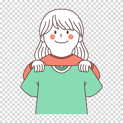 편집이미지 여자 티셔츠 한명 들기 누끼 상반신 PNG 1 셔츠 모션 사람 파일형식 상의 옷