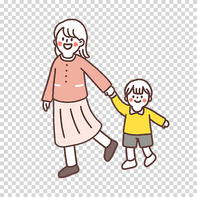 전신 편집이미지 여자 남자 어린이 누끼 두명 걷기 손잡기 PNG 모자관계 아들 가족 모션 엄마 사람 파일형식 관계