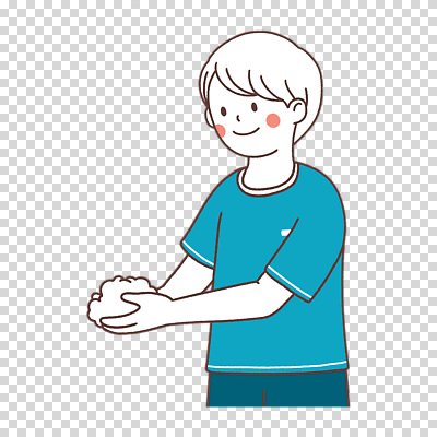 편집이미지 남자 한명 누끼 상반신 파란색 손씻기 비누거품 PNG 1 컬러 사람 거품 씻기 파일형식 청결 위생