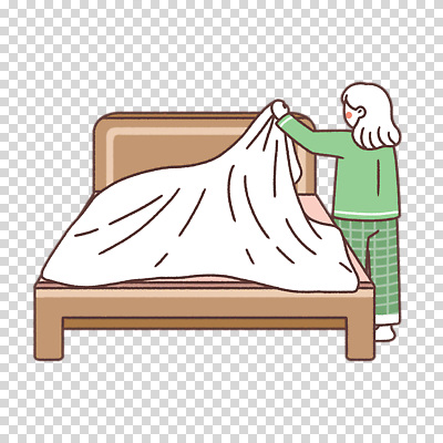 전신 편집이미지 여자 한명 들기 누끼 이불 잠옷 침대 PNG 1 옷 가구 침구 모션 사람 파일형식 생활용품 오브젝트