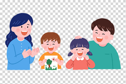 편집이미지 여자 남자 어린이 가족 웃음 들기 누끼 여러명 상반신 화목 그리기 박수 그림 PNG 칭찬 쓰다듬기 다수 컨셉 관계 모션 표정 사람 손짓 파일형식