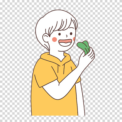 편집이미지 남자 채소 한명 들기 누끼 상반신 노란색 먹기 PNG 1 컬러 모션 사람 파일형식