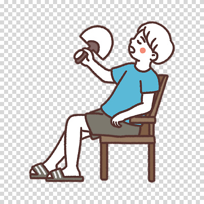 전신 편집이미지 남자 의자 한명 들기 누끼 앉기 부채 더위 PNG 1 가구 모션 날씨 사람 파일형식 생활용품 오브젝트