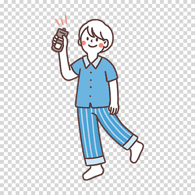 전신 편집이미지 남자 한명 들기 누끼 파란색 잠옷 리모컨 PNG 1 옷 컬러 모션 사람 파일형식