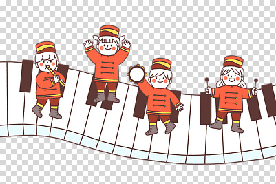 전신 편집이미지 여자 남자 어린이 유니폼 들기 누끼 여러명 만세 피아노건반 피리 탬버린 북채 PNG 악대 옷 다수 모션 타악기 사람 건반 피아노 목관악기 파일형식
