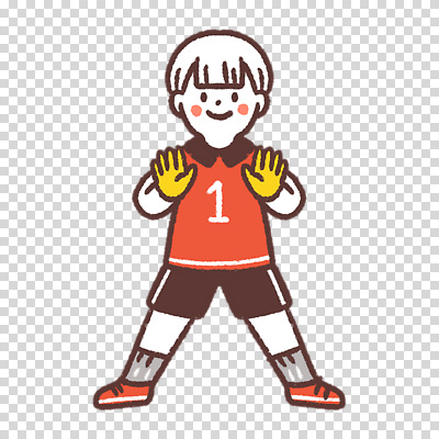 전신 편집이미지 남자 어린이 유니폼 한명 누끼 빨간색 수비 다리벌리기 축구복 골키퍼 PNG 골키퍼장갑 1 옷 컬러 모션 운동선수 사람 운동복 축구 글러브 파일형식