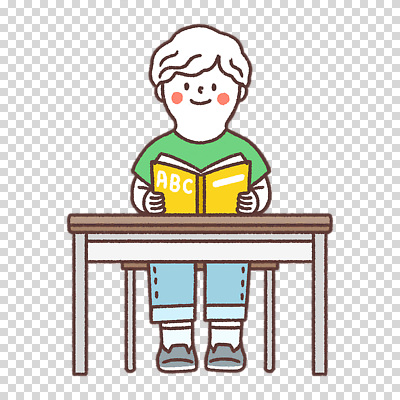 전신 편집이미지 남자 어린이 한명 들기 누끼 앉기 책 읽기 책상 PNG 1 가구 모션 사람 파일형식