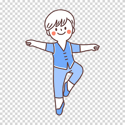 전신 편집이미지 남자 어린이 팔벌리기 한명 누끼 파란색 발레복 PNG 다리들기 1 옷 컬러 모션 사람 발레 파일형식