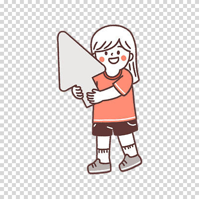 전신 편집이미지 여자 어린이 한명 들기 누끼 커서 PNG 1 모션 사람 파일형식