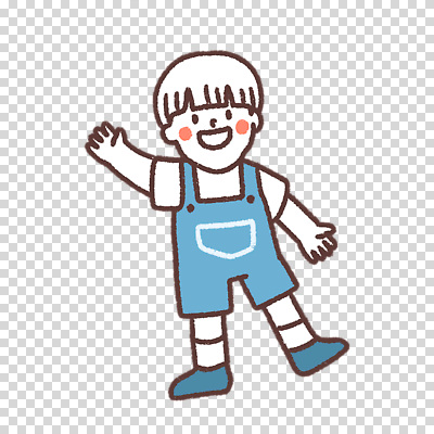 전신 편집이미지 남자 어린이 한명 누끼 손들기 멜빵바지 손인사 PNG 1 바지 모션 사람 인사 멜빵 파일형식