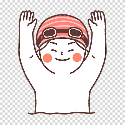편집이미지 남자 어린이 한명 누끼 상반신 손들기 수영 만세 물안경 수영모 PNG 1 모션 사람 수상스포츠 수영용품 파일형식