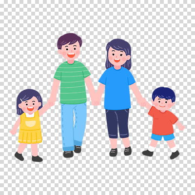 전신 편집이미지 여자 남자 어린이 가족 누끼 여러명 걷기 손잡기 PNG 다수 관계 모션 사람 파일형식