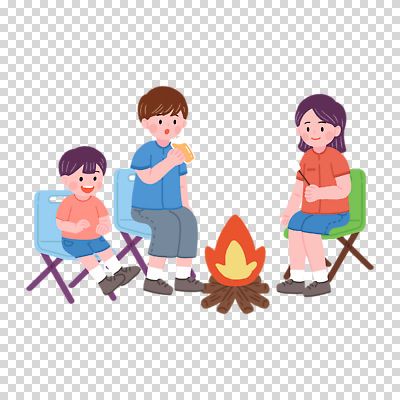 전신 편집이미지 여자 남자 어린이 가족 맥주 들기 누끼 앉기 세명 캠핑 마시기 꼬치 모닥불 PNG 마시멜로우 캠핑의자 의자 관계 모션 불 레저 디저트 주류 캠핑도구 사람 파일형식